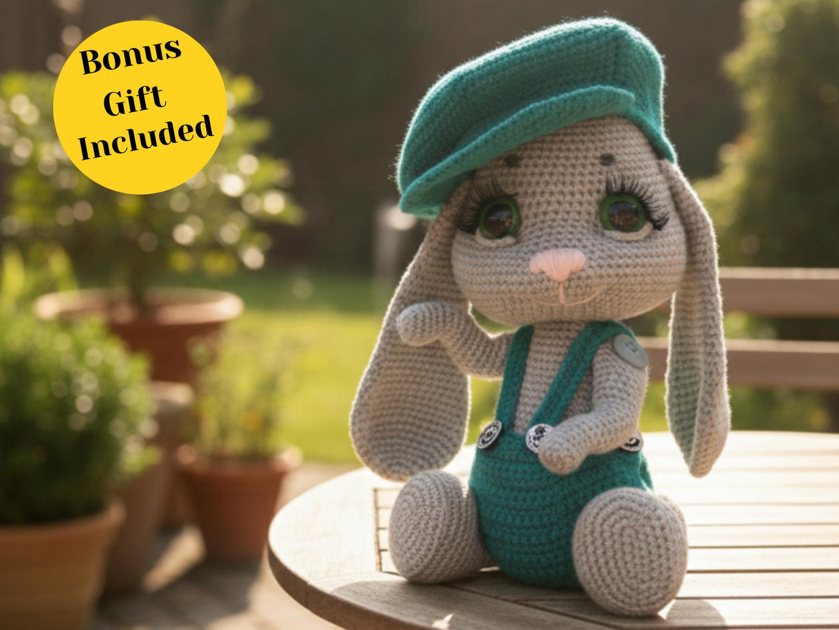Crochet Bunny Pattern PDF | Beginner Floppy Ear Amigurumi
