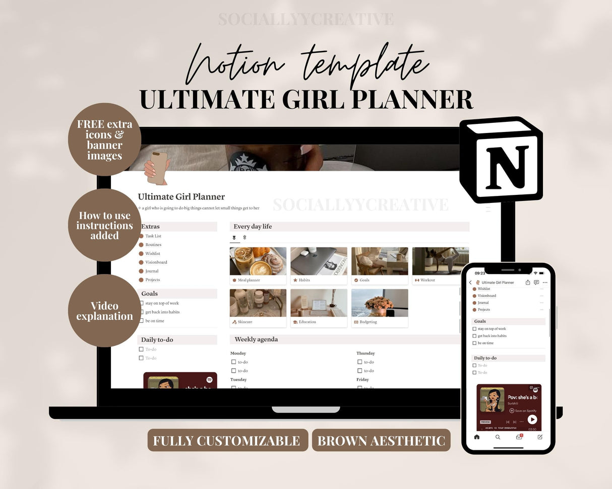 2026 Ultimate Notion Girl Planner | Aesthetic All-In-One Hub