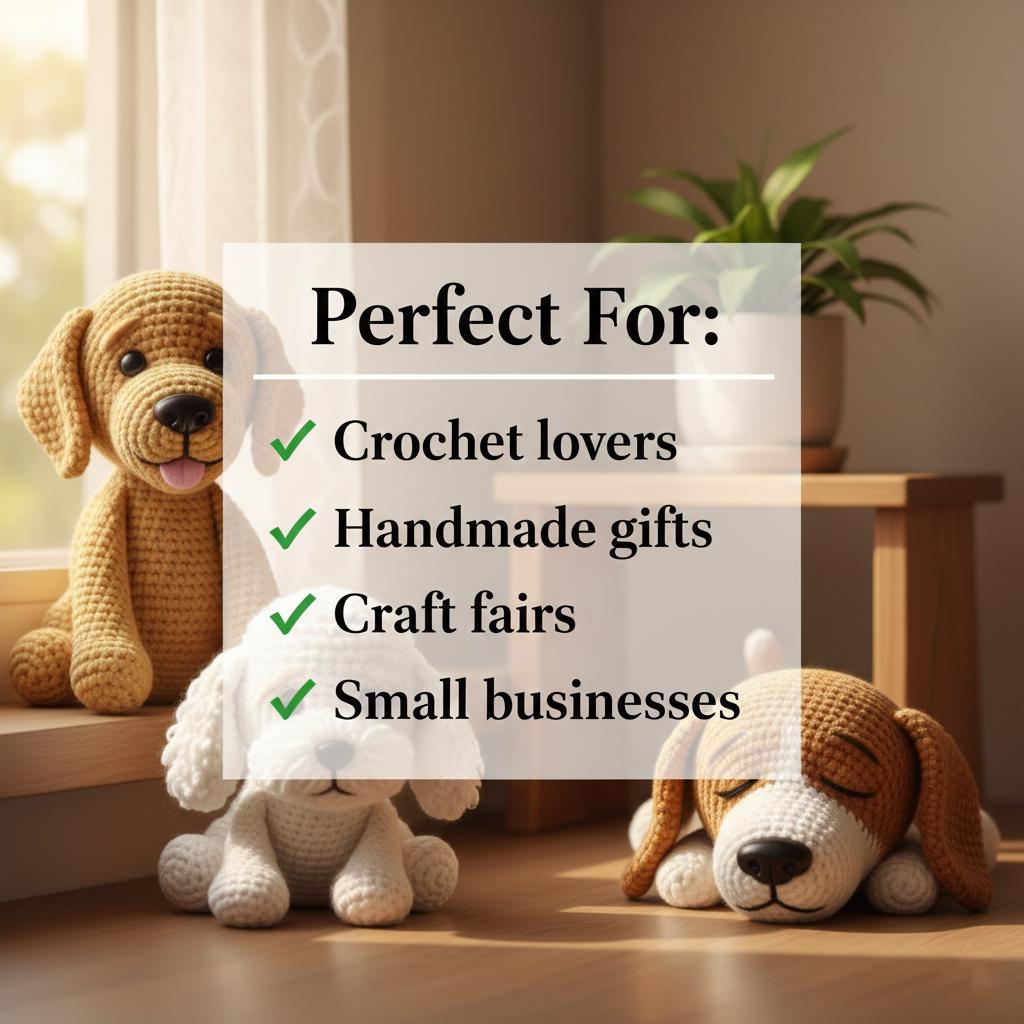 140+ Dog Amigurumi Patterns | Realistic Dog Crochet Bundle