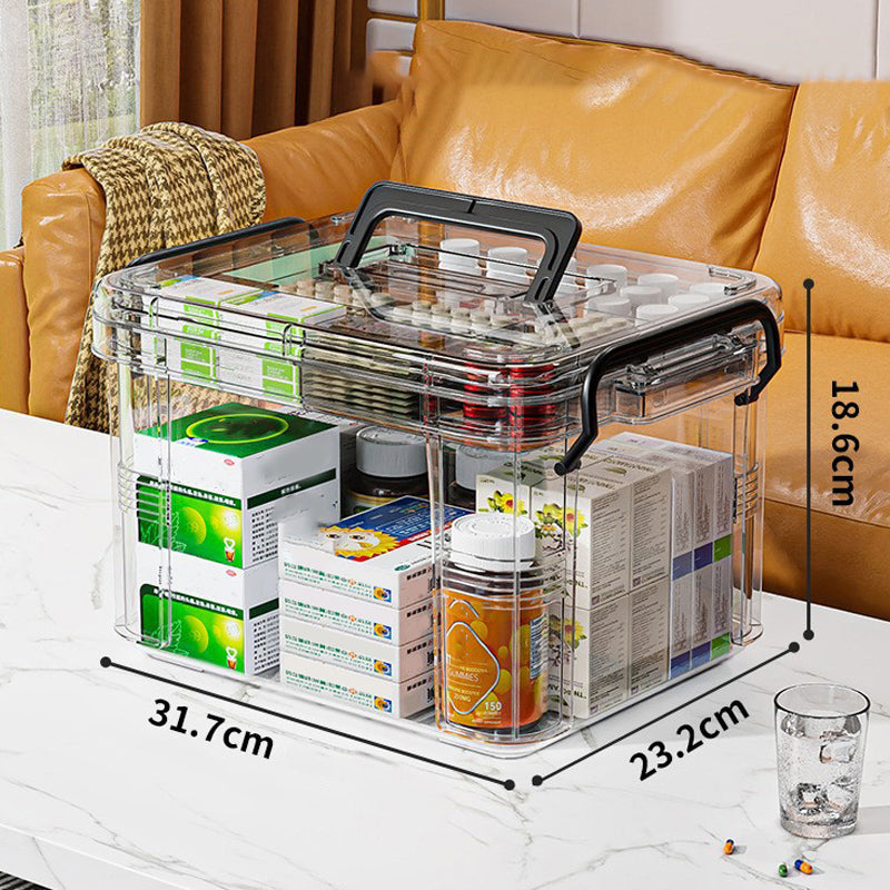 ✈️ Travel-Sized Pharmacy | 2-Layer Portable Medicine Organizer 🧳【50% OFF】