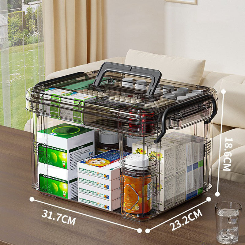 ✈️ Travel-Sized Pharmacy | 2-Layer Portable Medicine Organizer 🧳【50% OFF】