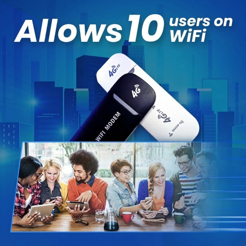 ✨ 2026‘s New Portable Hub | USB 4G LTE Mobile Hotspot | 150Mbps for Travel & Work 🌍