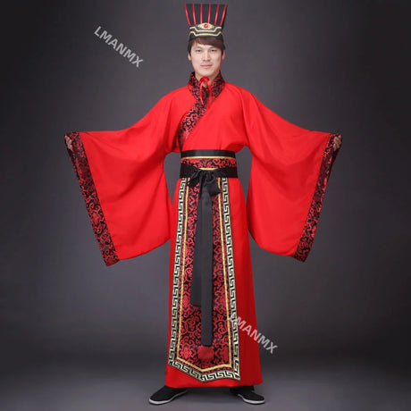 Hanfu National Chinese Dance Costume Men Ancient Cosplay Traditional Chinese Clothing for Women Hanfu Clothes Lady Stage Dress