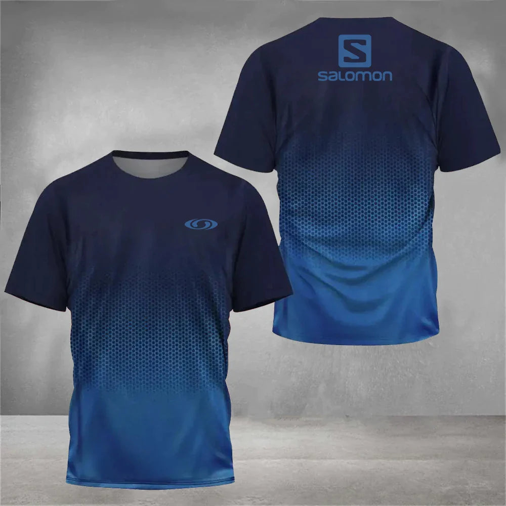 Breathable Men's Tennis T-shirt Fashion Casual Badminton Sportswear Summer Quick Dry Short Sleeve Large Size Male Top Clothing