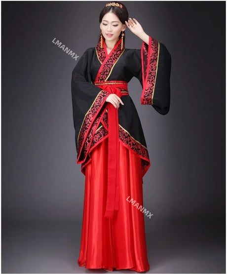 Hanfu National Chinese Dance Costume Men Ancient Cosplay Traditional Chinese Clothing for Women Hanfu Clothes Lady Stage Dress