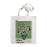 Van Gogh Painting Women Canvas Shoulder Bag High Capacity Tote Bag Aesthetics Shopping Bags Cotton Handbags Books Bag For Girls