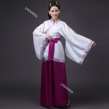 Hanfu National Chinese Dance Costume Men Ancient Cosplay Traditional Chinese Clothing for Women Hanfu Clothes Lady Stage Dress