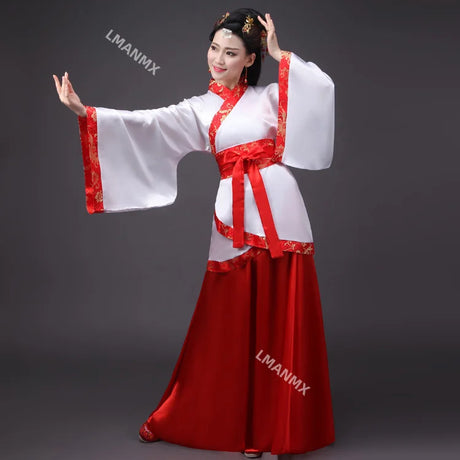 Hanfu National Chinese Dance Costume Men Ancient Cosplay Traditional Chinese Clothing for Women Hanfu Clothes Lady Stage Dress