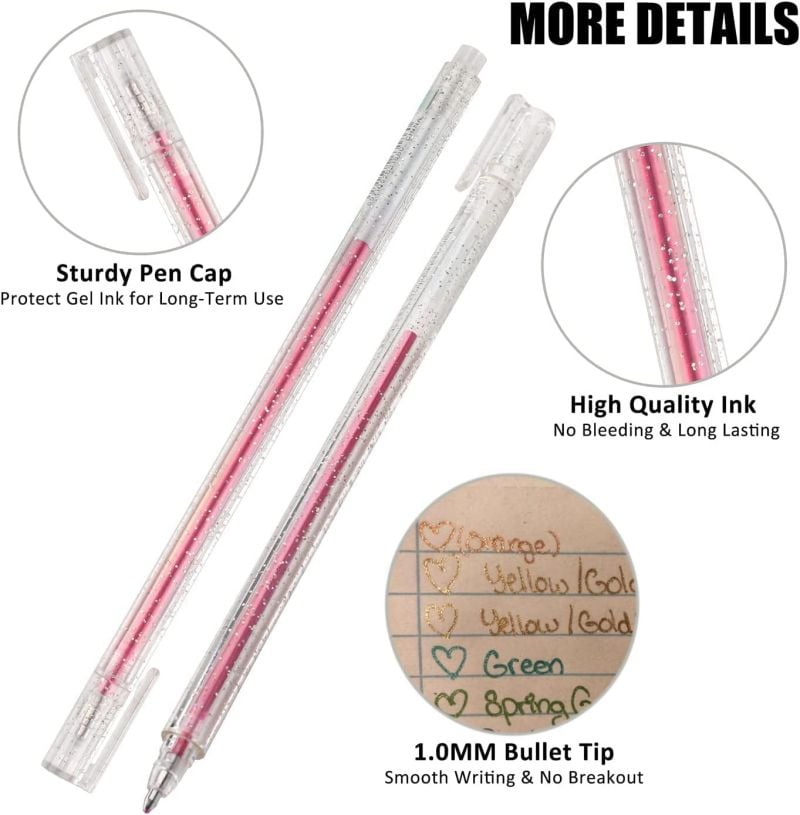 🆕 2026 New Launch | Glitter Gel Pen Set | Smooth Writing for Journals & Crafts ✨【50% OFF】