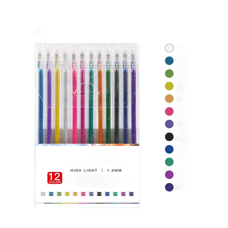 🆕 2026 New Launch | Glitter Gel Pen Set | Smooth Writing for Journals & Crafts ✨【50% OFF】