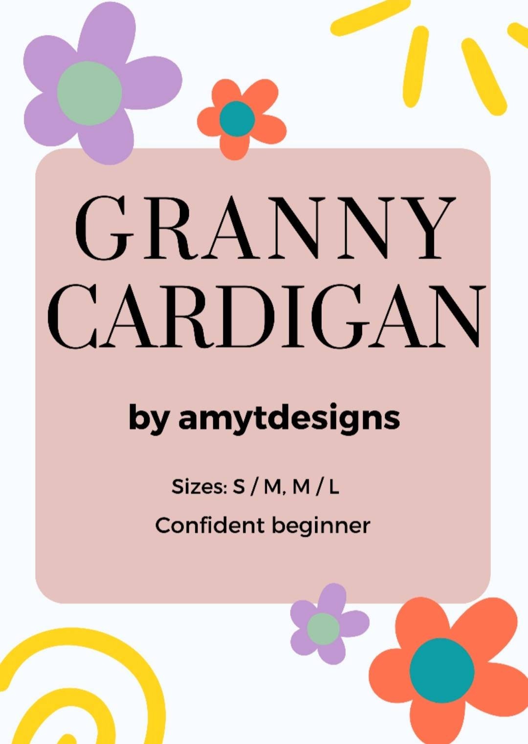 Granny Hexagon Cardigan Pattern PDF | Oversized Crochet Guide