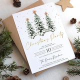 Christmas Party Invitation | Corjl Editable Template | Work Holiday Invite