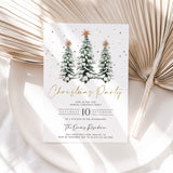 Christmas Party Invitation | Corjl Editable Template | Work Holiday Invite