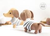 Crochet Dachshund Dog Pattern PDF | Yumi in a Sweater