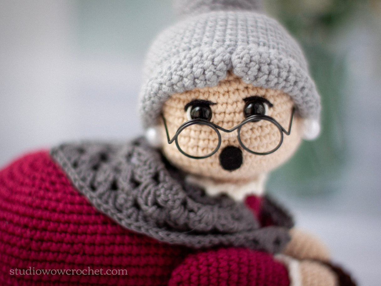 Grandma Pin Cushion Crochet Pattern PDF | Amigurumi Doll