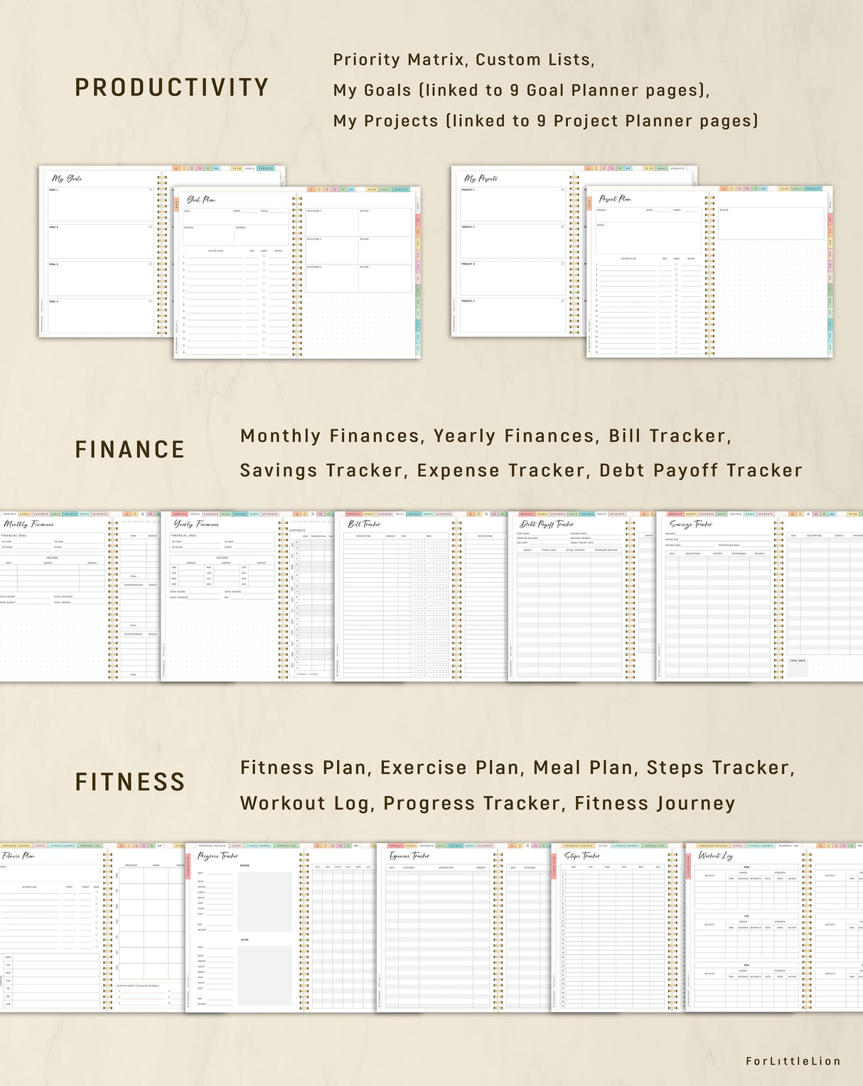 Premium Custom Digital Planner 2026 | Calendar Integrated PDF