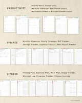 Premium Custom Digital Planner 2026 | Calendar Integrated PDF