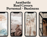 1800 Aesthetic Neutral Instagram Templates | Beige Boho Canva