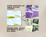 1800 Aesthetic Neutral Instagram Templates | Beige Boho Canva