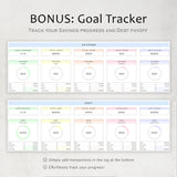 Budget Planner Google Sheets | Monthly & Paycheck Excel Template