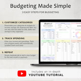 Budget Planner Google Sheets | Monthly Budget Spreadsheet | Beginner Template