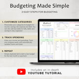 Budget Planner Google Sheets | Monthly & Paycheck Excel Template