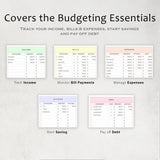 Budget Planner Google Sheets | Monthly Budget Spreadsheet | Beginner Template