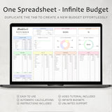 Budget Planner Google Sheets | Monthly & Paycheck Excel Template