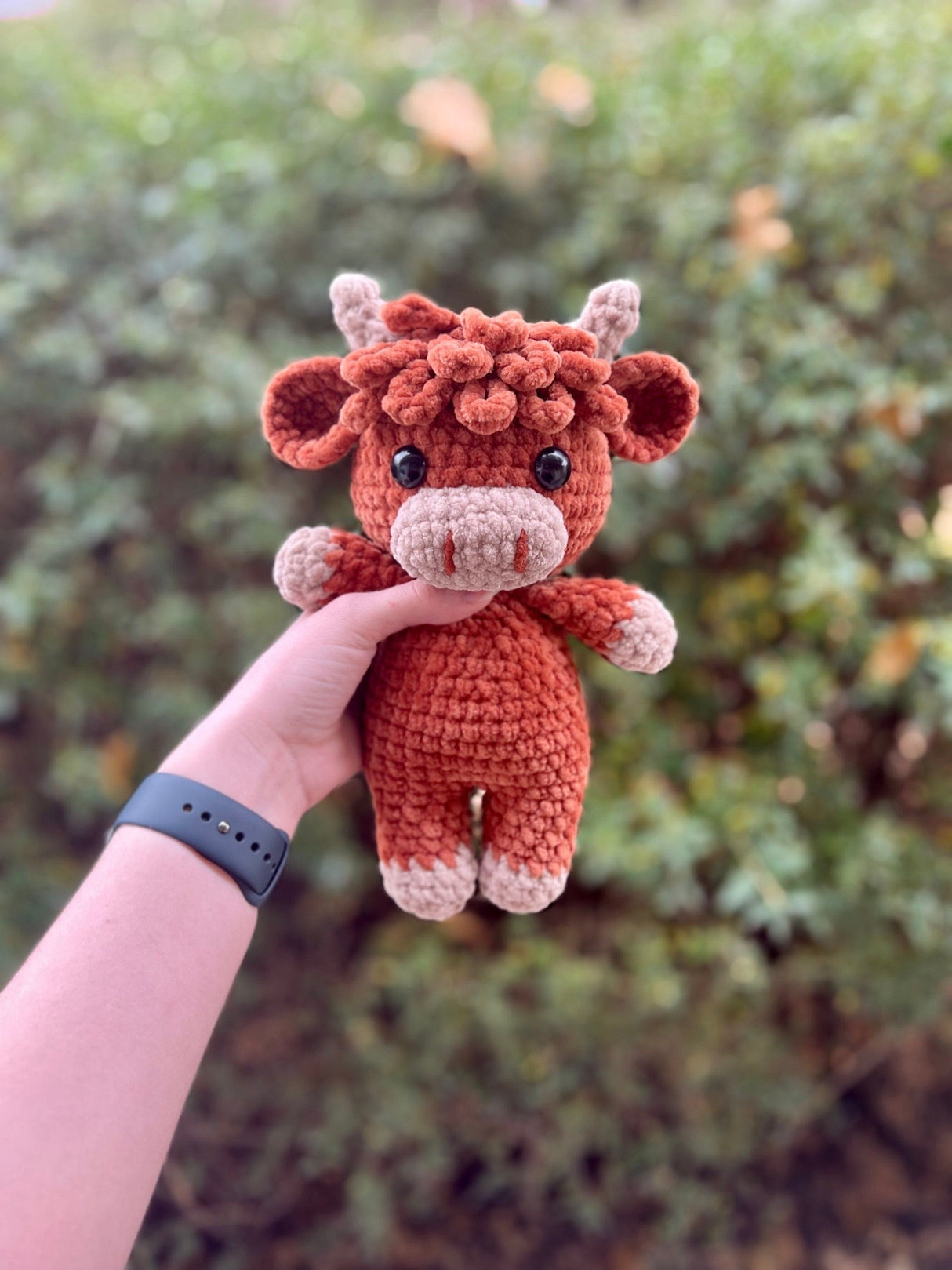 Highland Cow Amigurumi Pattern PDF | Honey the Cow Plushie