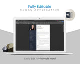 Professional CV Template | Modern Microsoft Word Resume | Digital Download