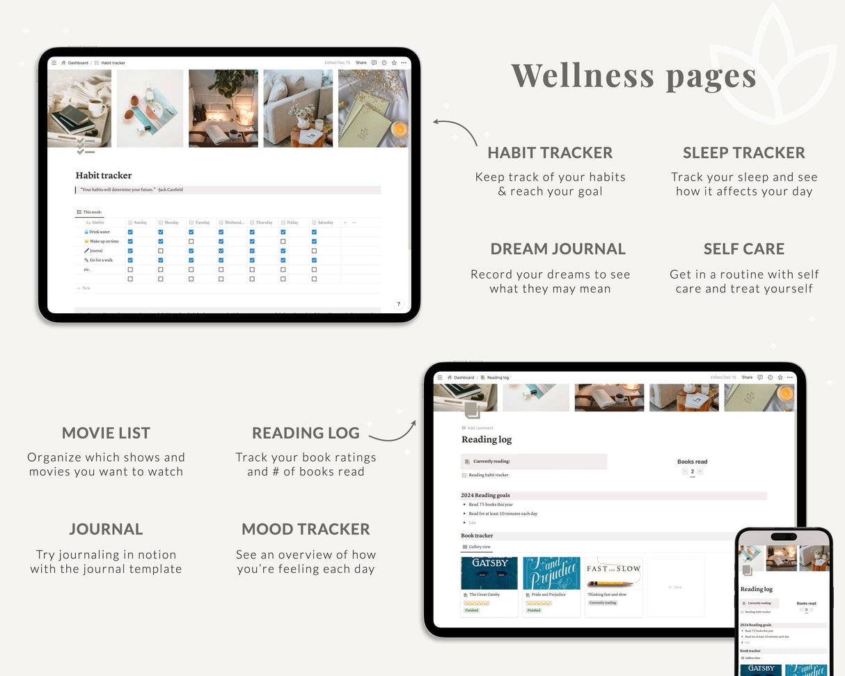Ultimate Notion Life Planner | #1 Rated Aesthetic Dashboard
