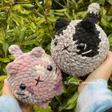 Loaf Cat Crochet Pattern PDF | 2-in-1 Low Sew Plushie Guide