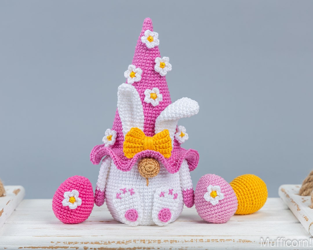 Digital PDF Easter Bunny Gnome & Egg Crochet Pattern