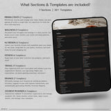 Dark Mode Notion Life Planner | All-In-One Aesthetic Dashboard