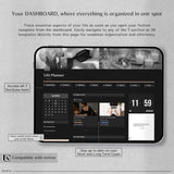 Dark Mode Notion Life Planner | All-In-One Aesthetic Dashboard