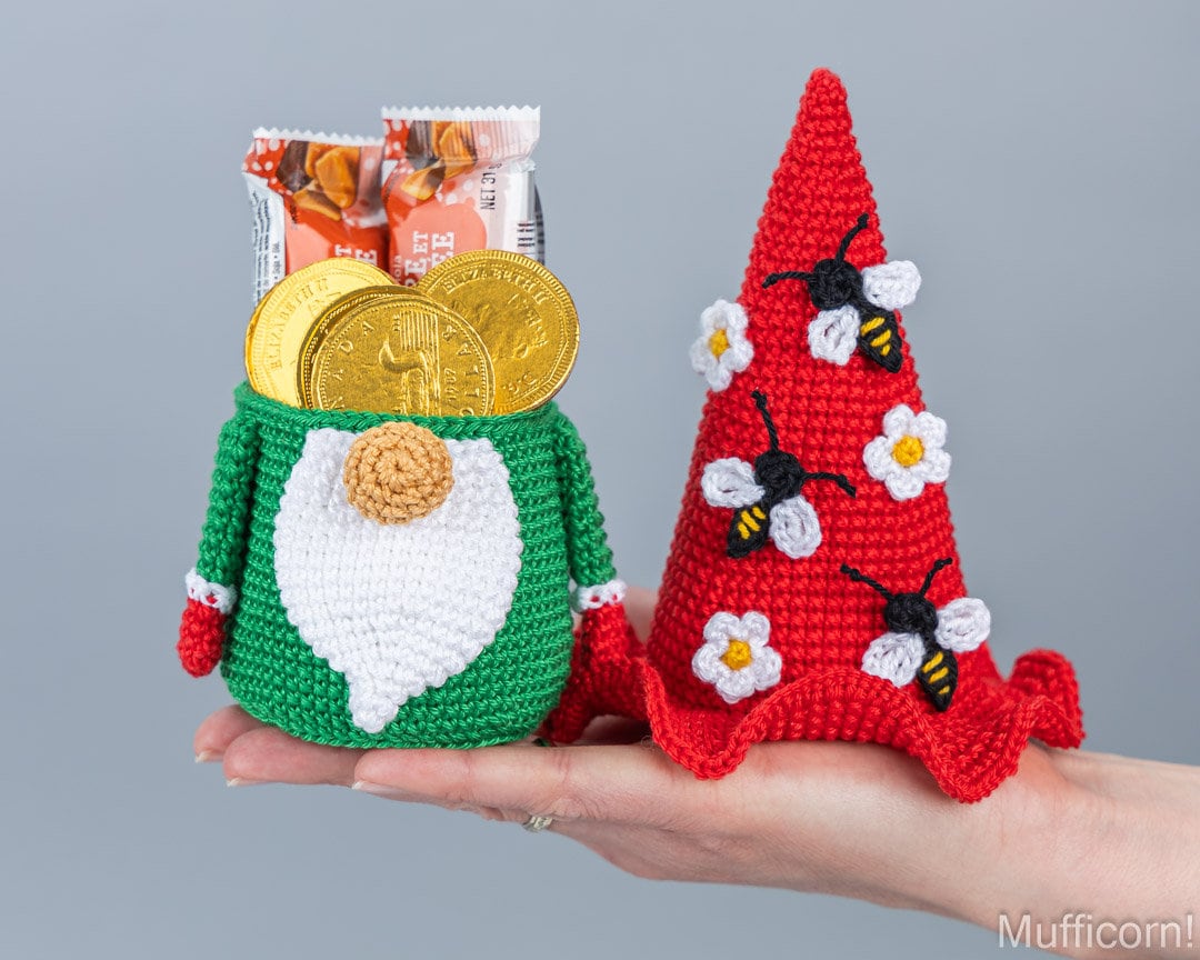 Digital PDF 3-in-1 Flower Gnome & Bee Crochet Pattern Bundle