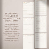 Manifestation Journal Law of Attraction | 456 Page GoodNotes PDF