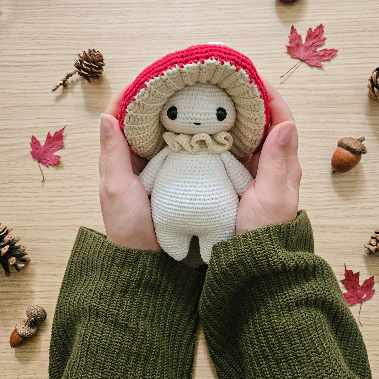 Digital PDF Mushroom Guy Crochet Pattern | Amigurumi Spirit