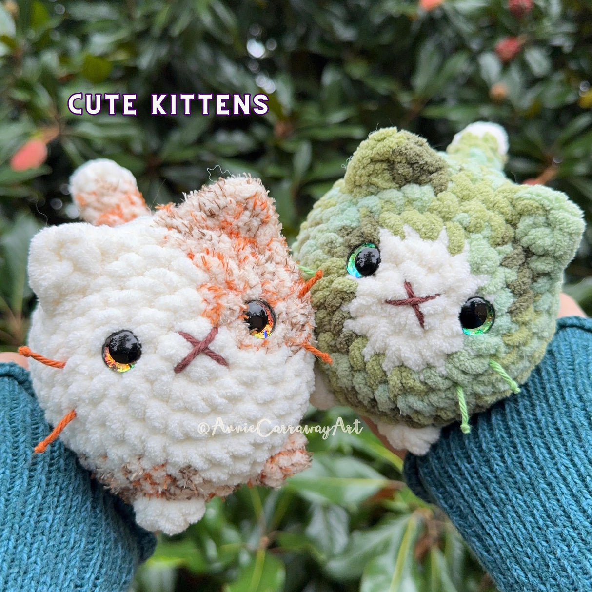 Loaf Cat Kitten Crochet Pattern PDF | 8-in-1 Low Sew Bundle