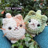 Loaf Cat Kitten Crochet Pattern PDF | 8-in-1 Low Sew Bundle