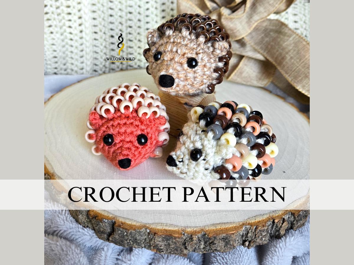 Digital PDF Beaded Fidget Hedgehog Pattern | No-Sew Sensory