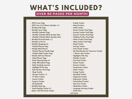 2026 Bullet Journal Bundle | Premade Life & Habit Planner PDF