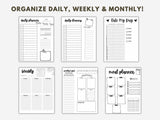 2026 Bullet Journal Bundle | Premade Life & Habit Planner PDF
