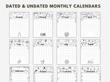 2026 Bullet Journal Bundle | Premade Life & Habit Planner PDF