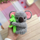 Digital PDF Koala Amigurumi Crochet Pattern | Heart or Bamboo