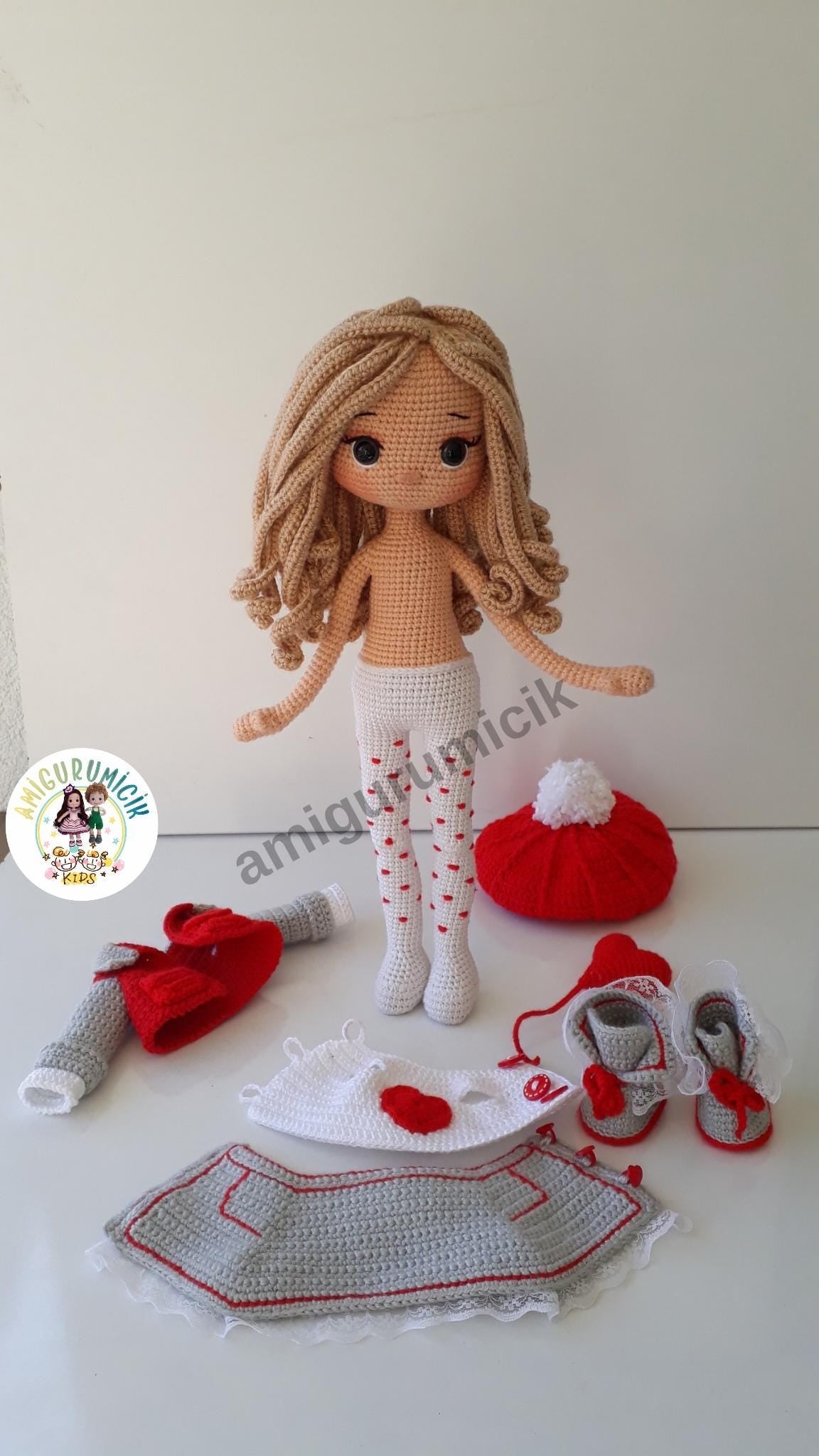 Valentina Doll Crochet Pattern PDF | Valentine's Day Amigurumi