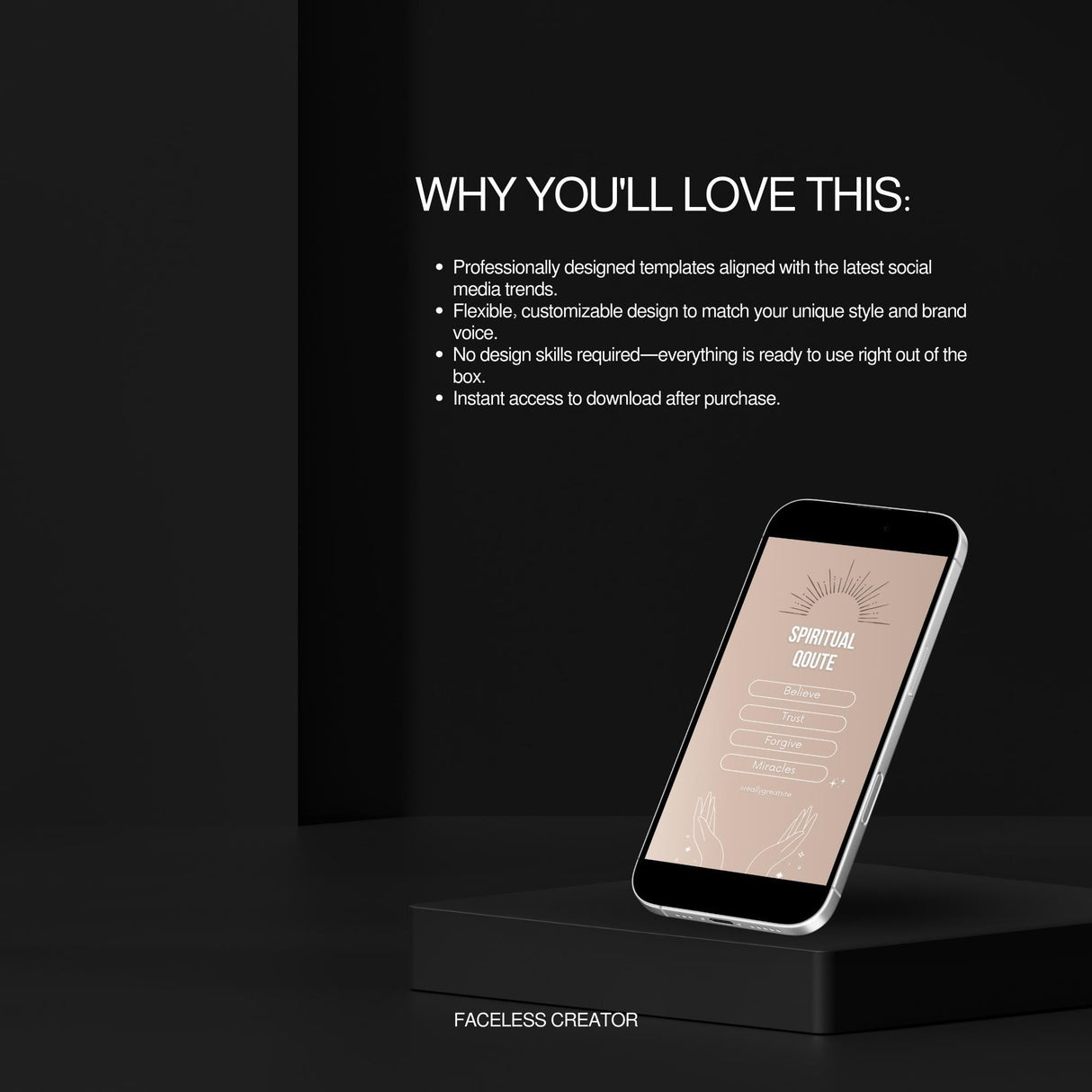 750 Wellness Coach Instagram Templates | Spiritual Reels & MRR