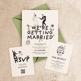Wedding Invitation Template | Illustrated Canva Suite | Digital RSVP & Details