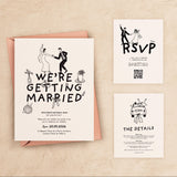 Wedding Invitation Template | Illustrated Canva Suite | Digital RSVP & Details