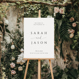 Wedding Welcome Sign Template | Minimalist | Large Printable Welcome Poster
